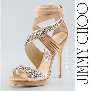 AUTHENTIC JIMMY CHOO SWAROVSKI HEELS